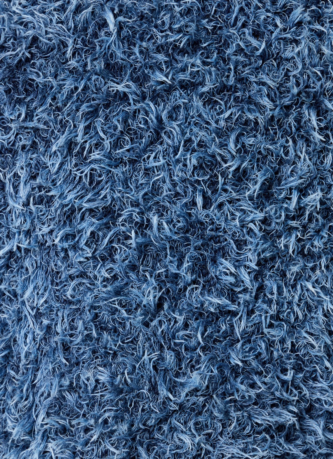 Diesel K-Dave grofgebreide hoodie met verwassen afwerking - detail 3 blauw
