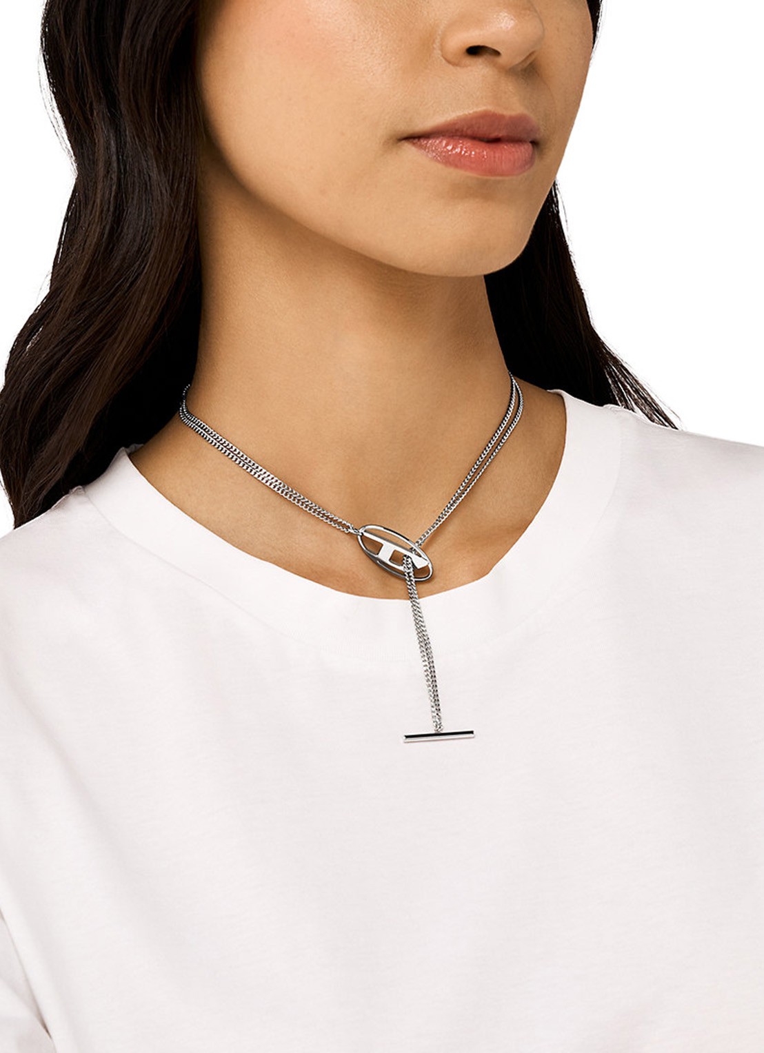 Diesel Ketting DX1534040 - detail 5 zilver