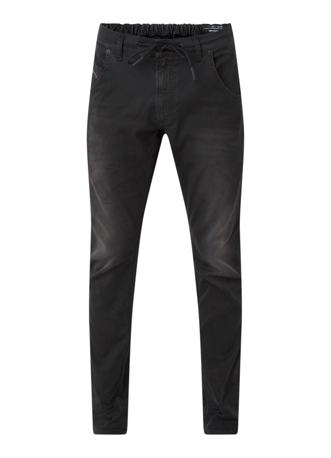 Diesel Krooley-E-Ne JoggJeans® tapered jeans met gekleurde wassing - voorkant antraciet