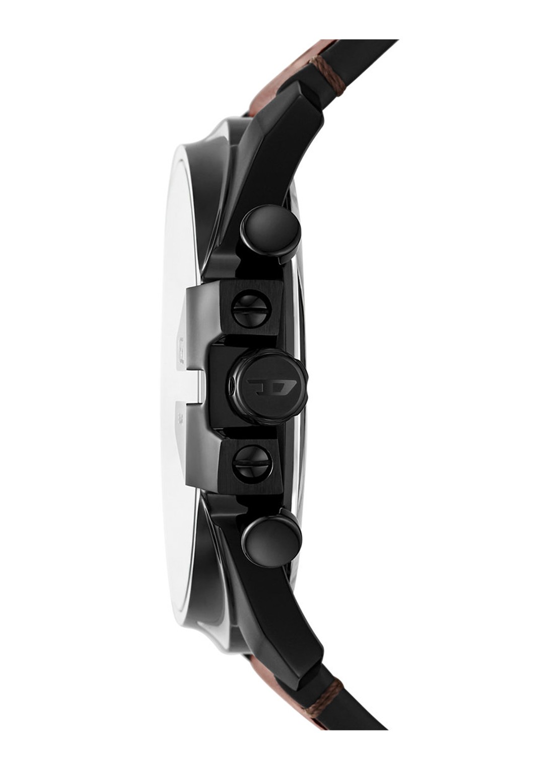 Diesel Mega Chief Slim horloge DZ4692 - detail 3 zwart