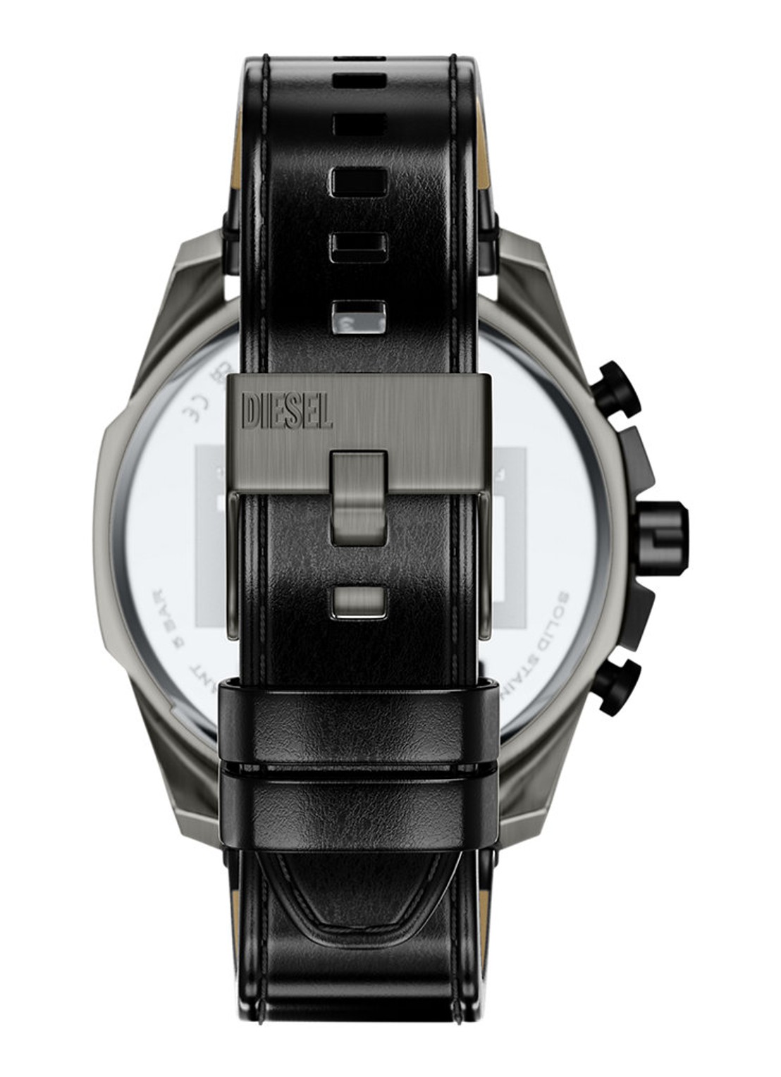 Diesel Mega Chief Slim horloge DZ4714 - detail 2 zilver