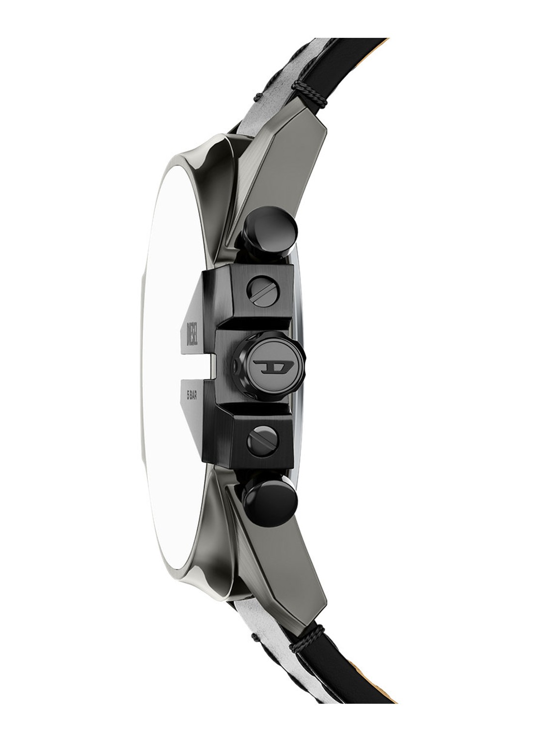 Diesel Mega Chief Slim horloge DZ4714 - detail 3 zilver