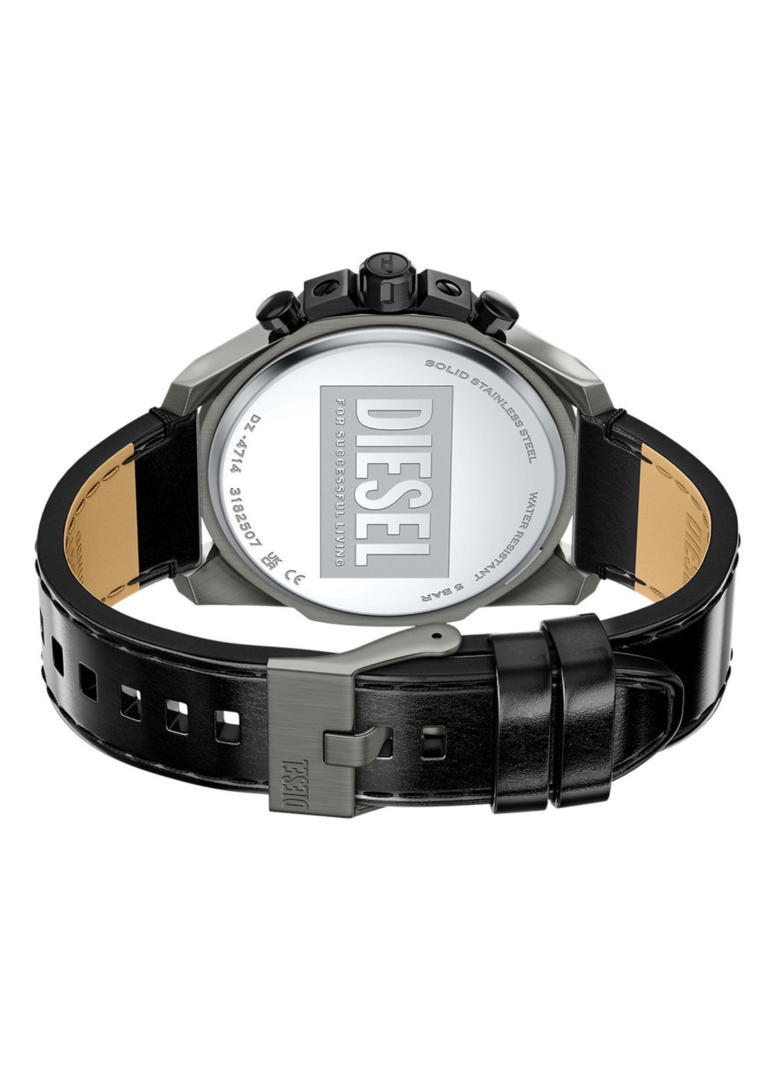 Diesel Mega Chief Slim horloge DZ4714 - detail 4 zilver
