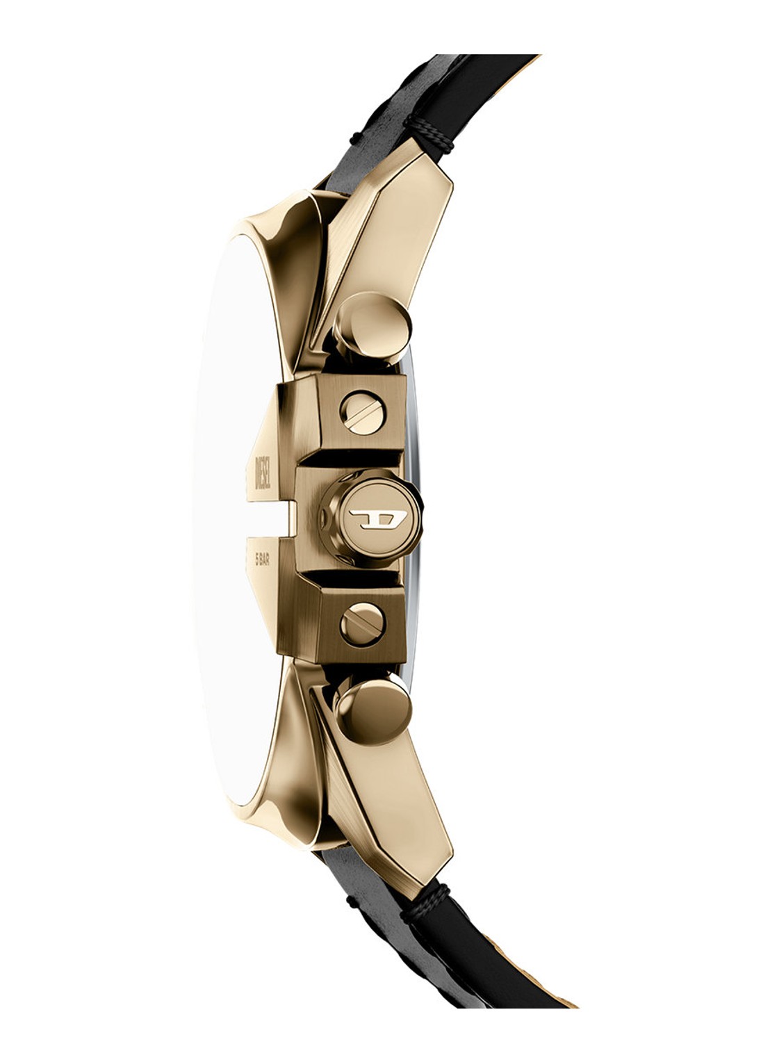 Diesel Mega Chief Slim horloge DZ4732 - detail 2 goud