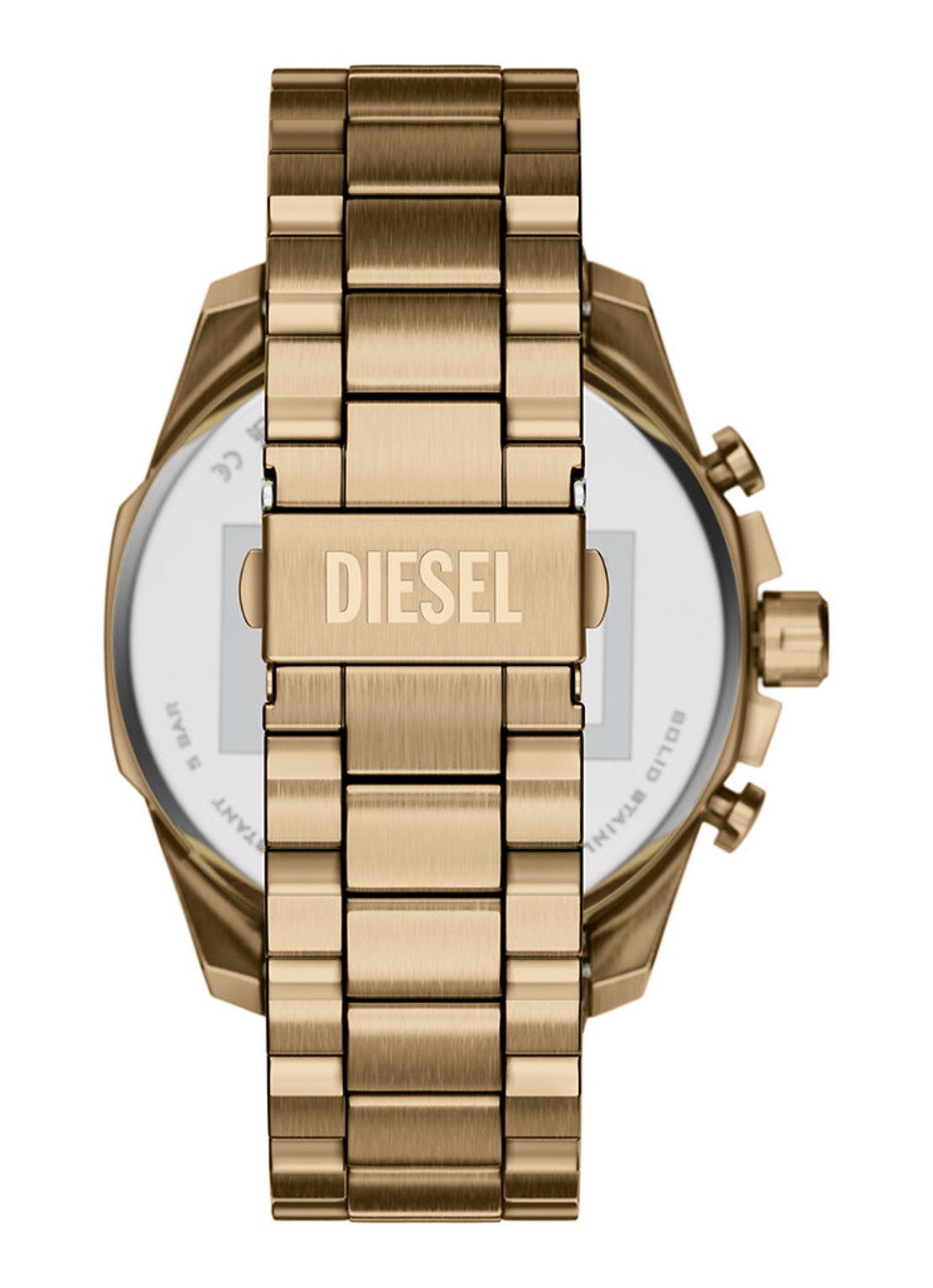 Diesel Mega Chief Slim horloge DZ4736 - detail goud