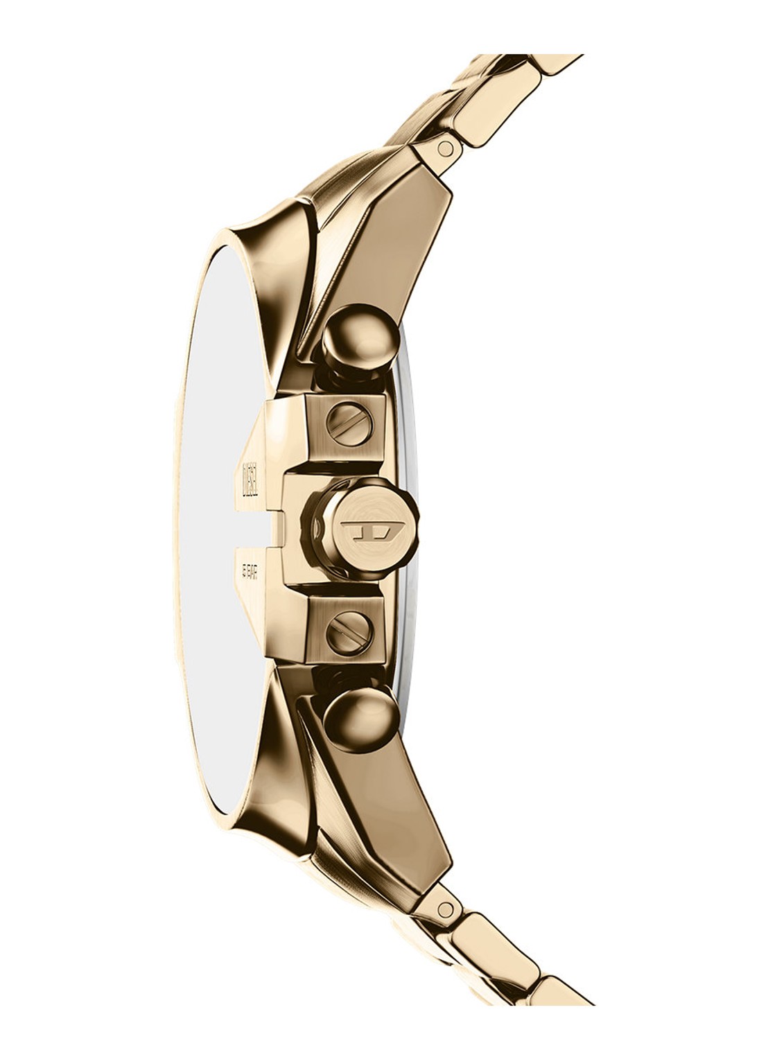 Diesel Mega Chief Slim horloge DZ4736 - detail 2 goud