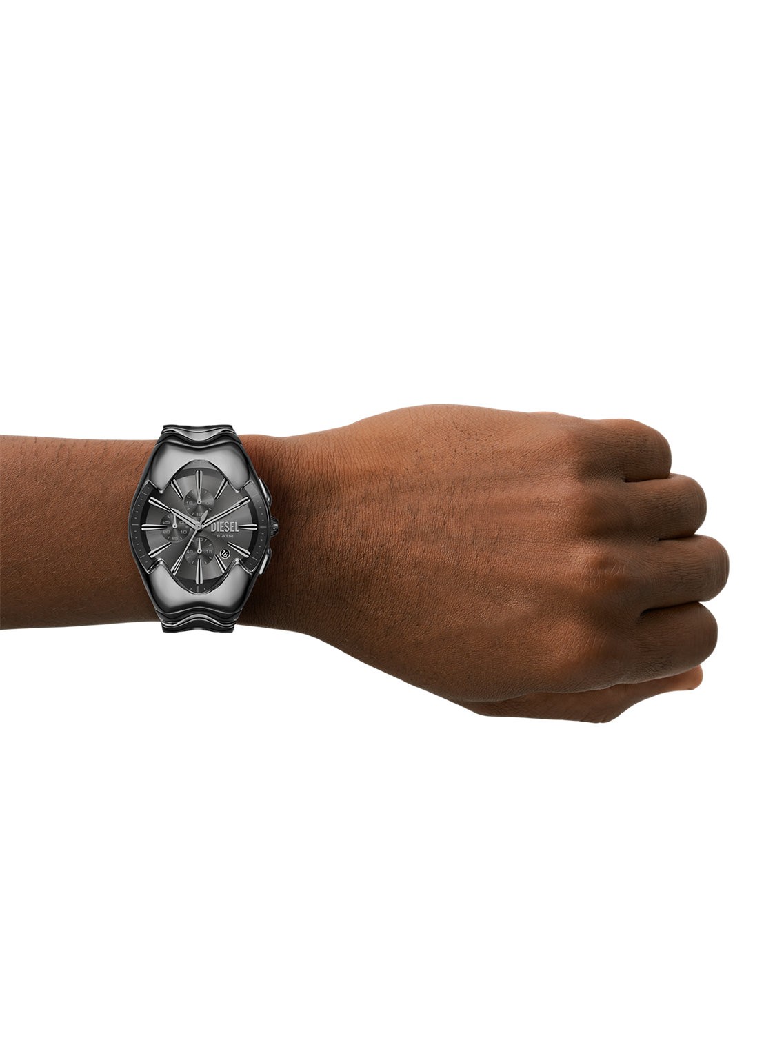Diesel Mercurial horloge DZ4682 - detail 3 zilver