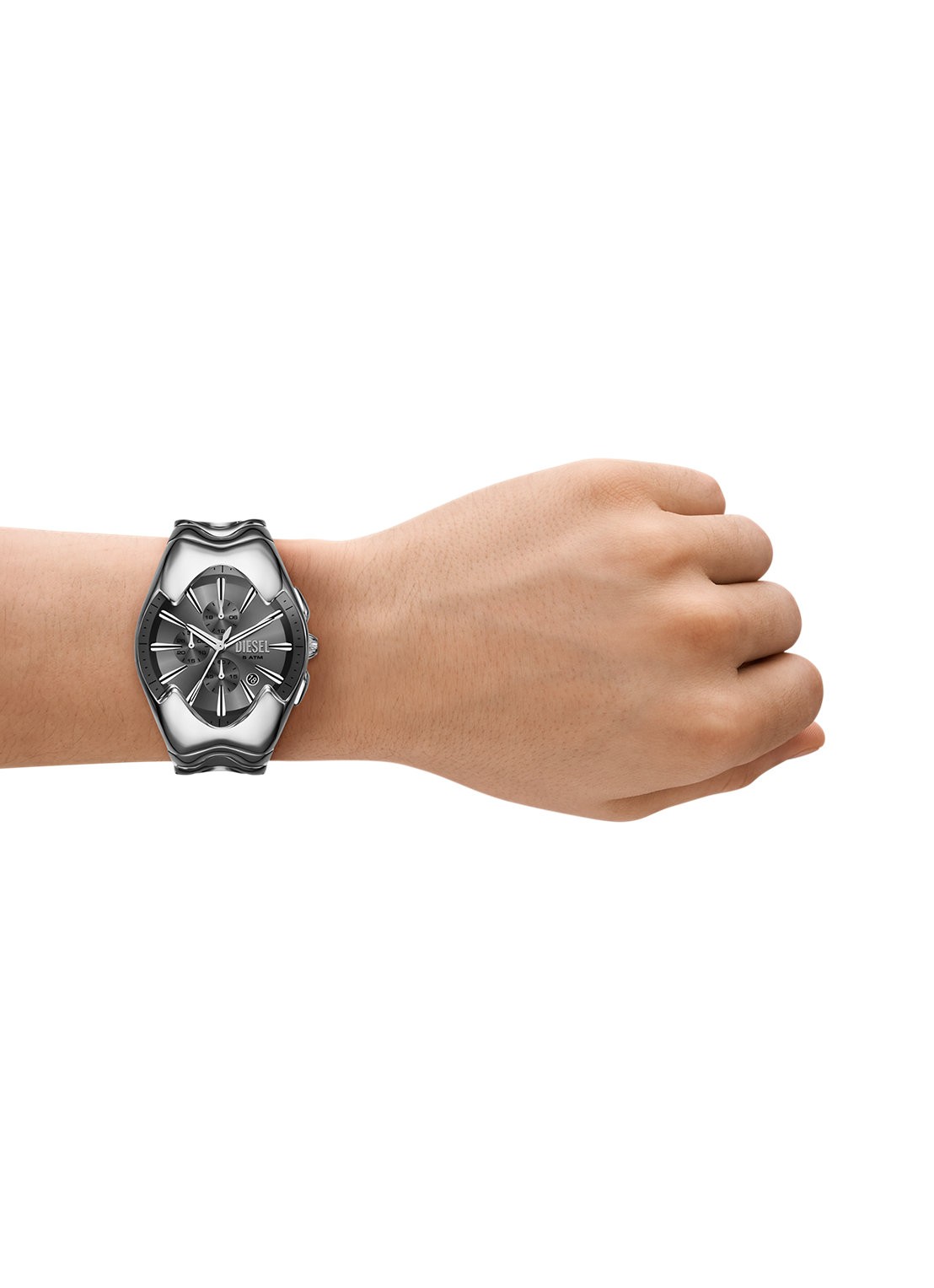 Diesel Mercurial horloge DZ4683 - detail 4 zilver