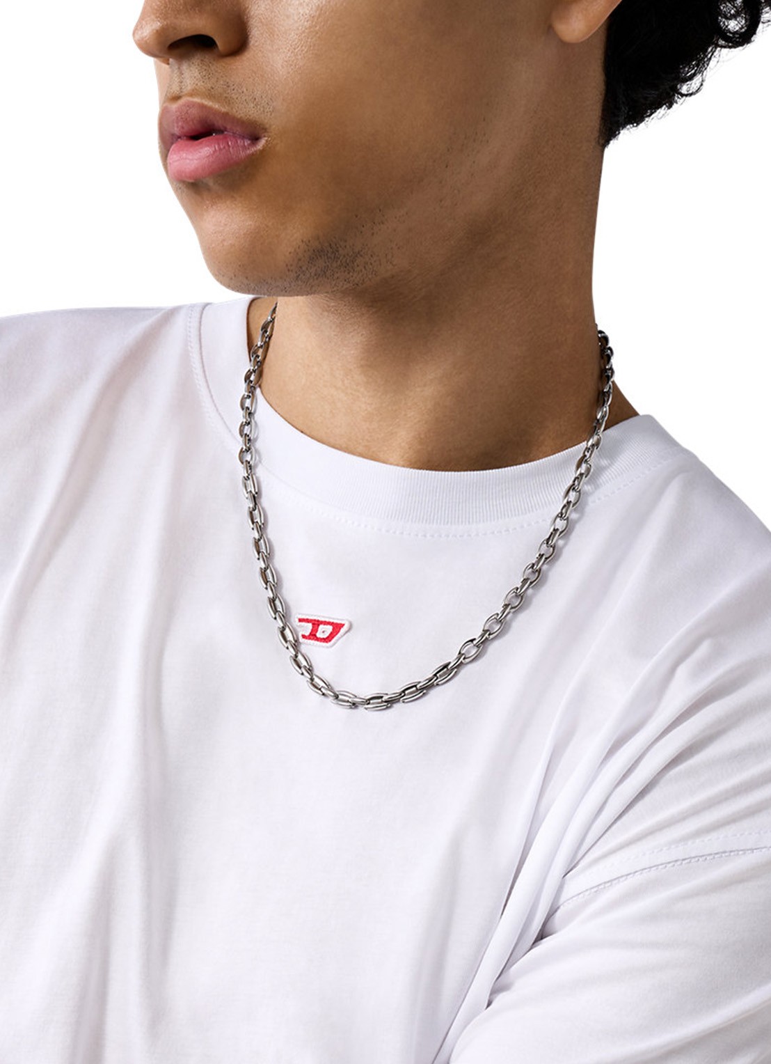 Diesel Metamorph schakelketting DX1582040 - detail 3 zilver