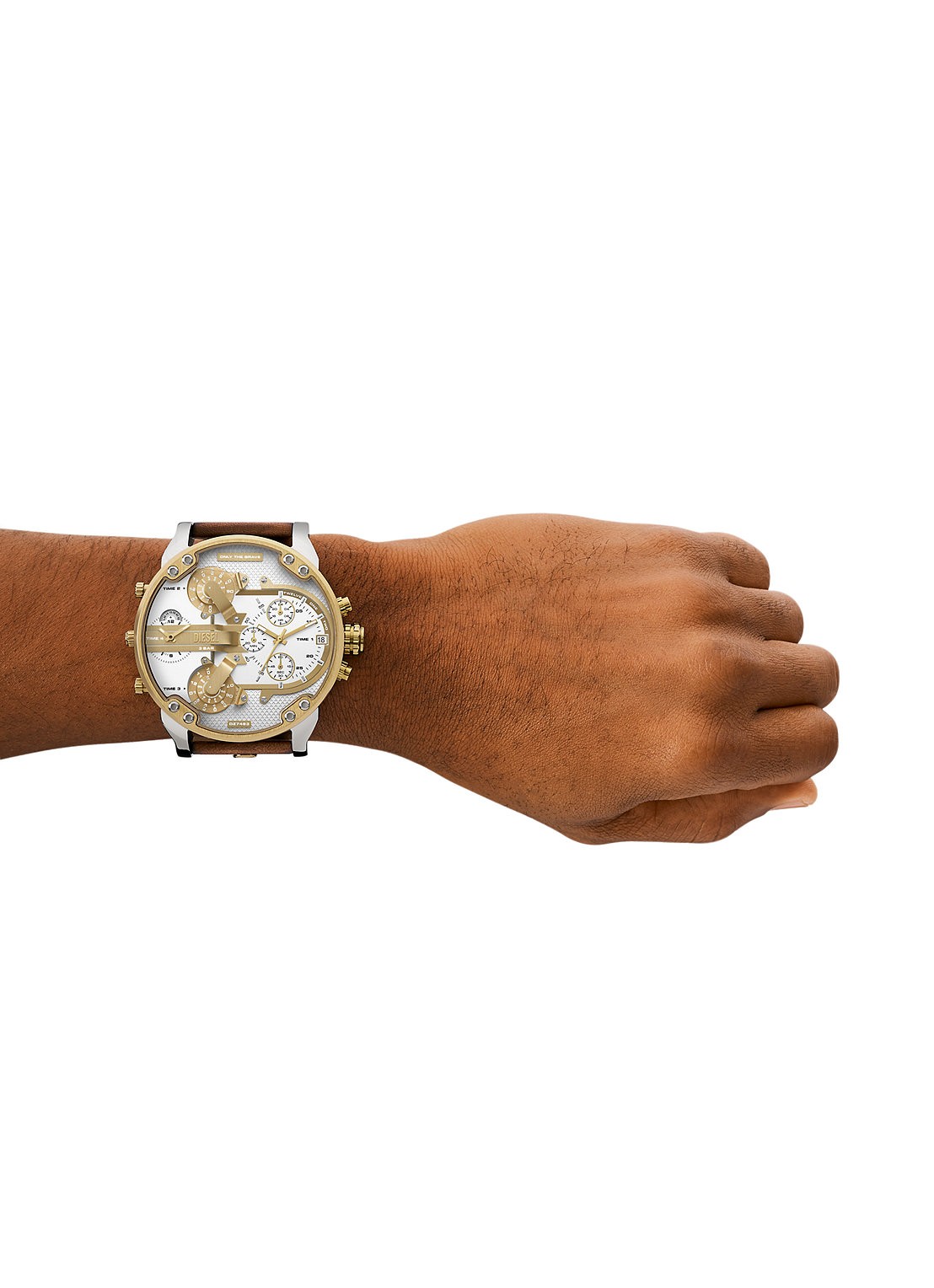 Diesel Mr. Daddy 2.0 horloge DZ7483 - detail 4 bruin