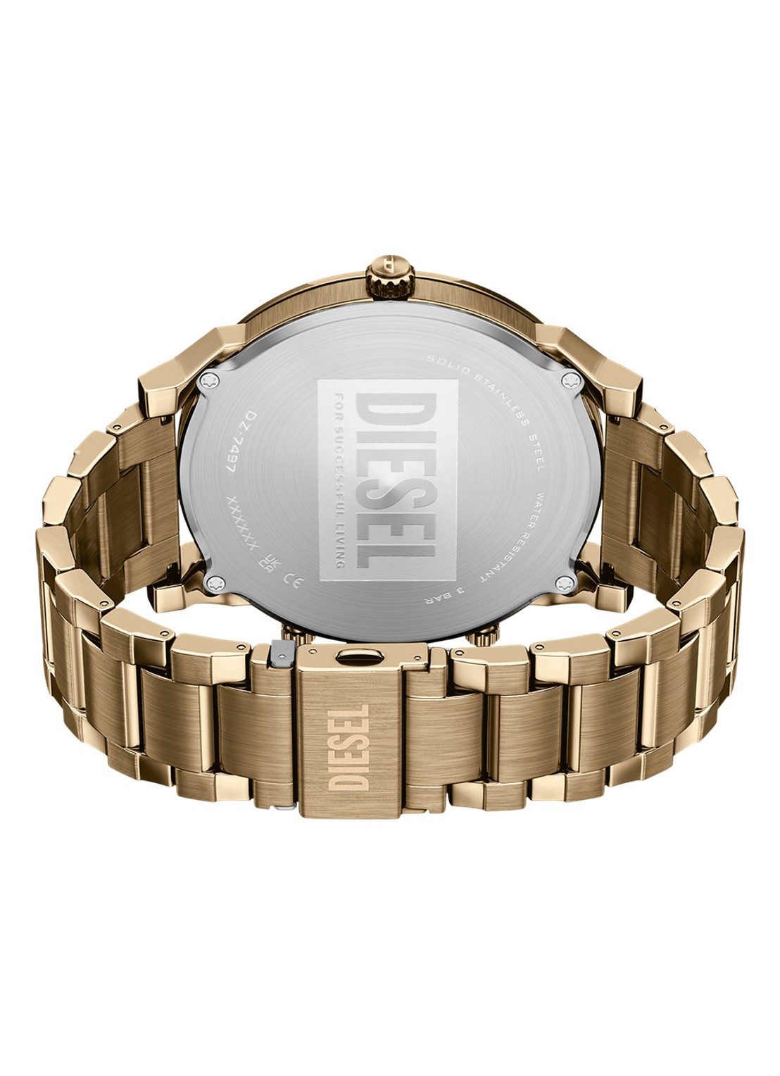 Diesel Mr. Daddy Slim horloge DZ7497 - detail 3 goud