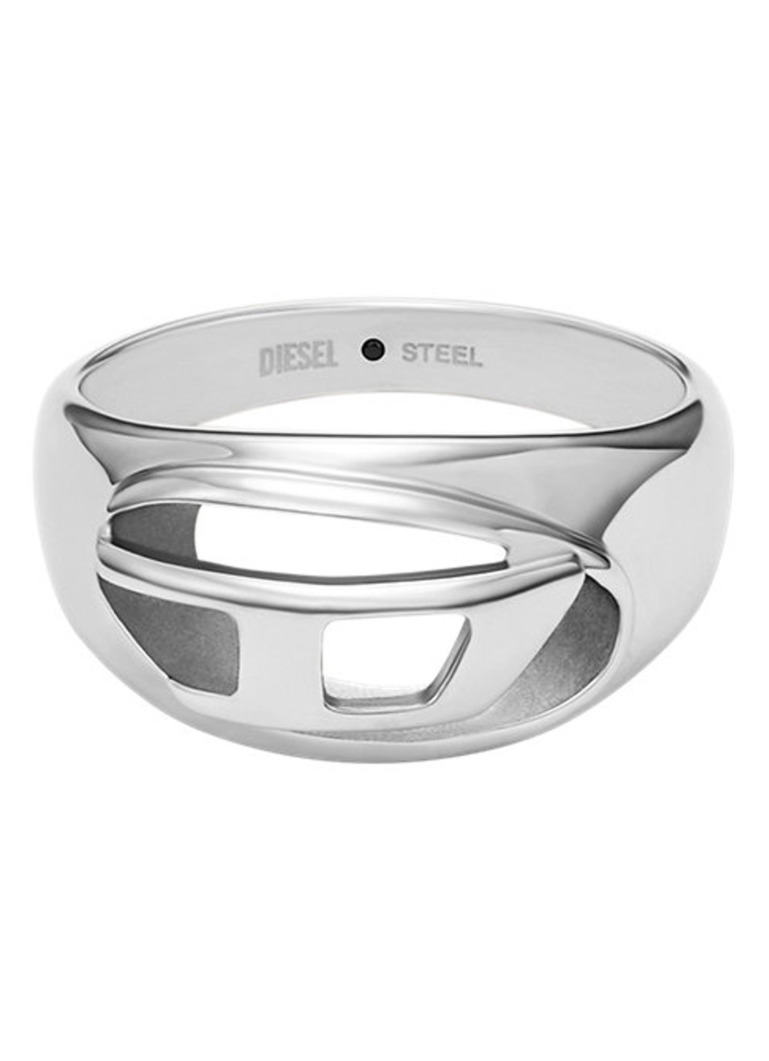 Diesel Oval ring DDX1715040 - detail 2 zilver