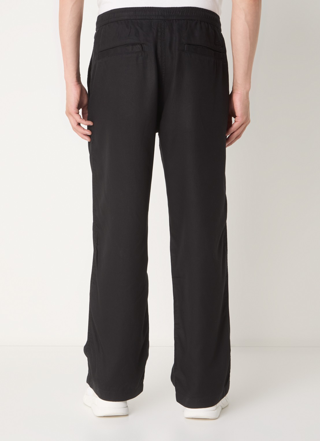 Diesel P-DREYER-C loose fit broek  met steekzakken - achterkant zwart