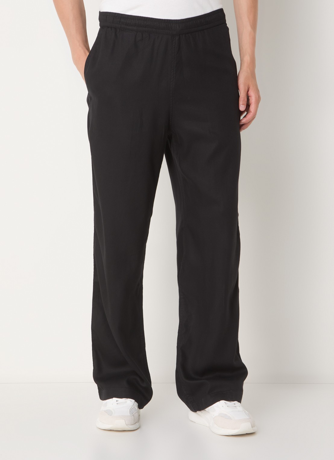 Diesel P-DREYER-C loose fit broek  met steekzakken - detail 2 zwart