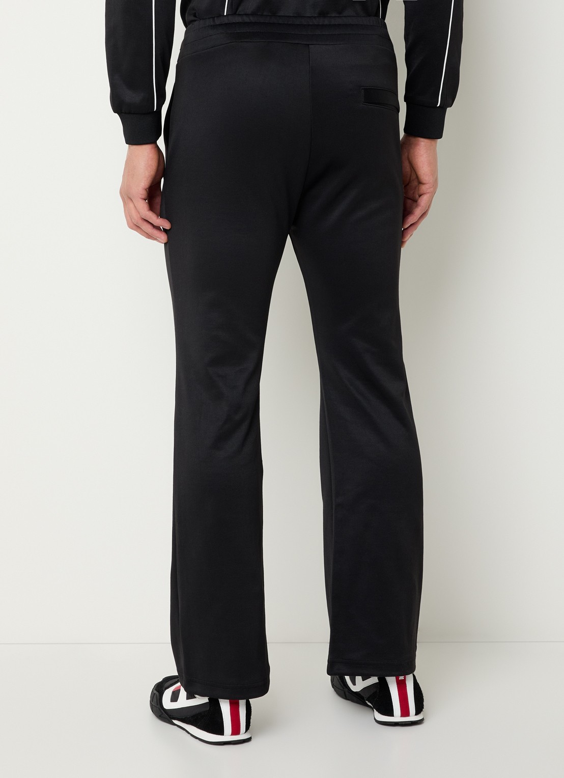 Diesel P-locking flared trackpants met steekzakken - achterkant 3 zwart