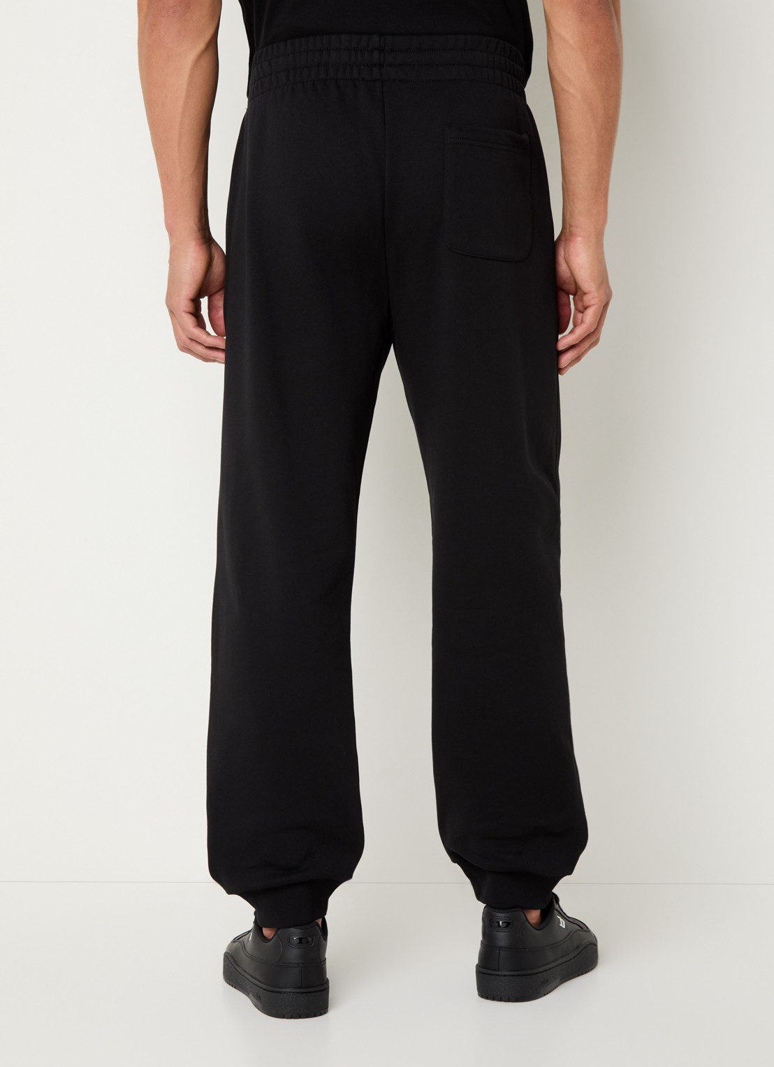 Diesel P-Marky-Od tapered fit joggingbroek met logo - achterkant zwart