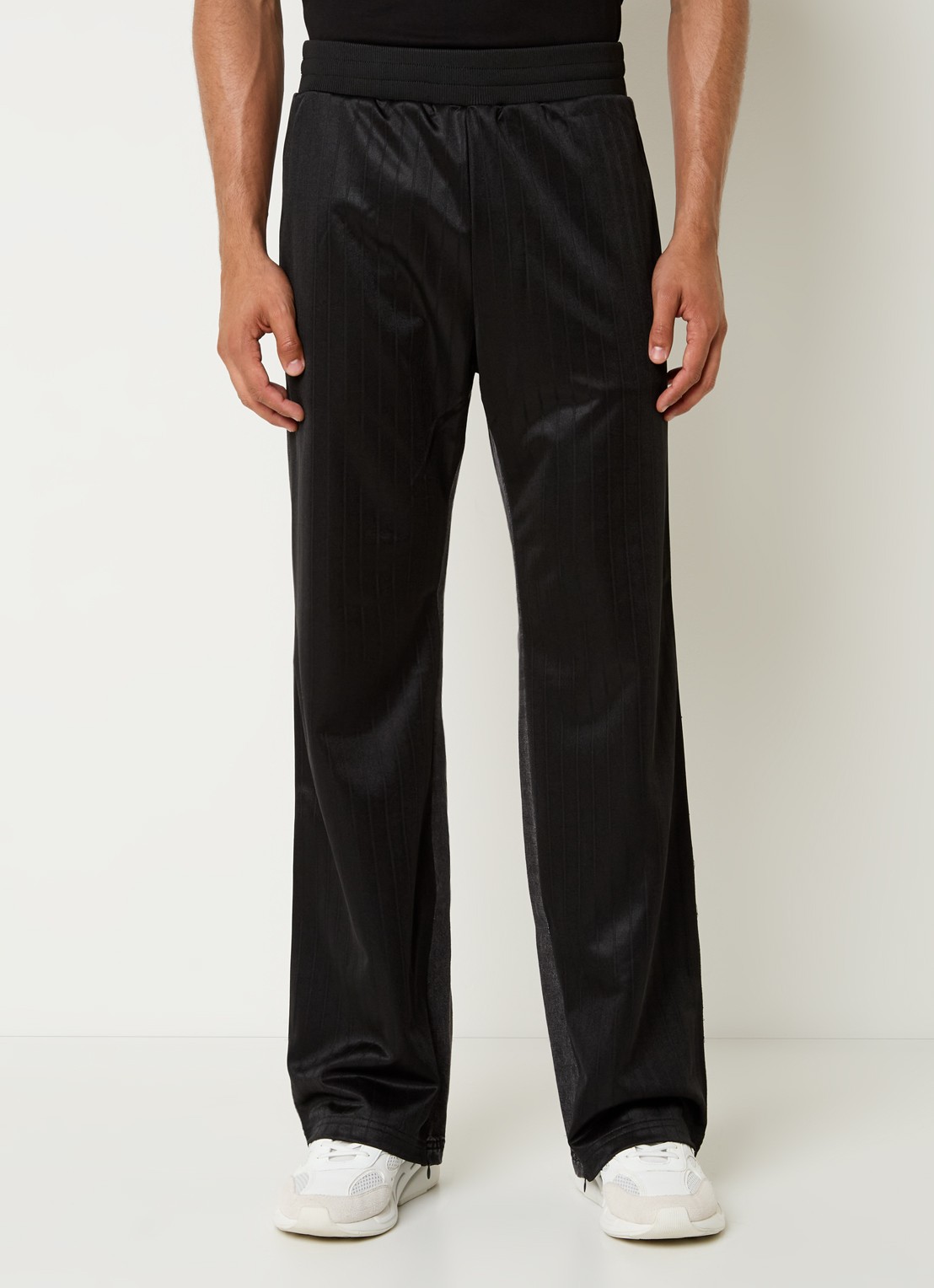Diesel P-Zamp-Vet loose fit broek met details van denim - detail 3 zwart