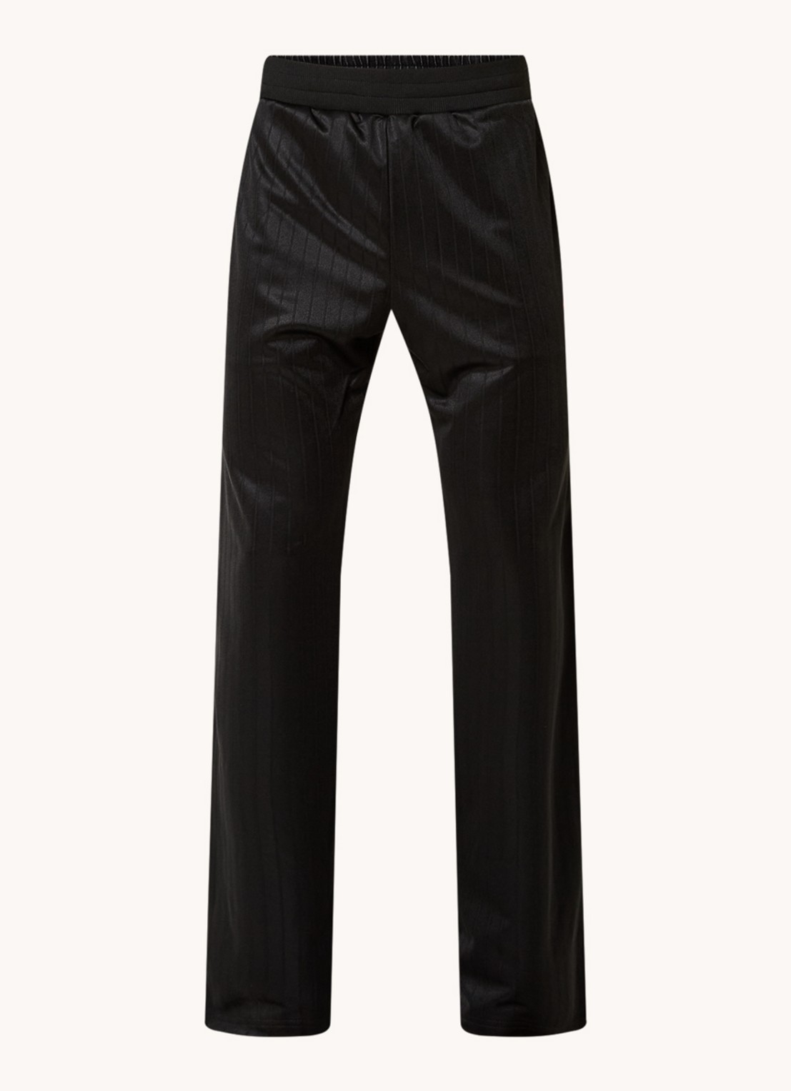 Diesel P-Zamp-Vet loose fit broek met details van denim - voorkant zwart