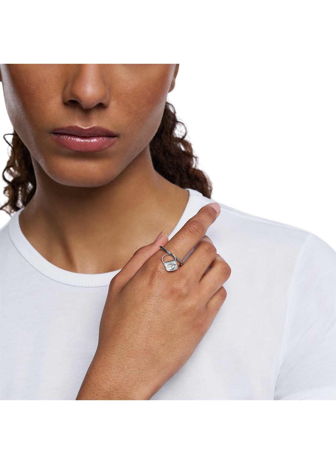Diesel Ring DX1619040 - detail 3 zilver
