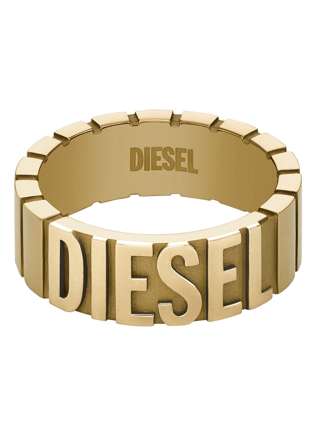 Diesel Ring met logo DX143971011 - detail 3 goud