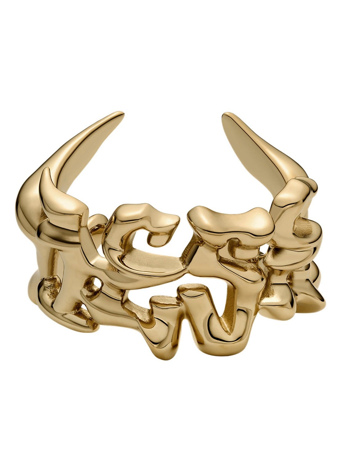 Diesel Runway bangle DX1660710 - voorkant 5 goud
