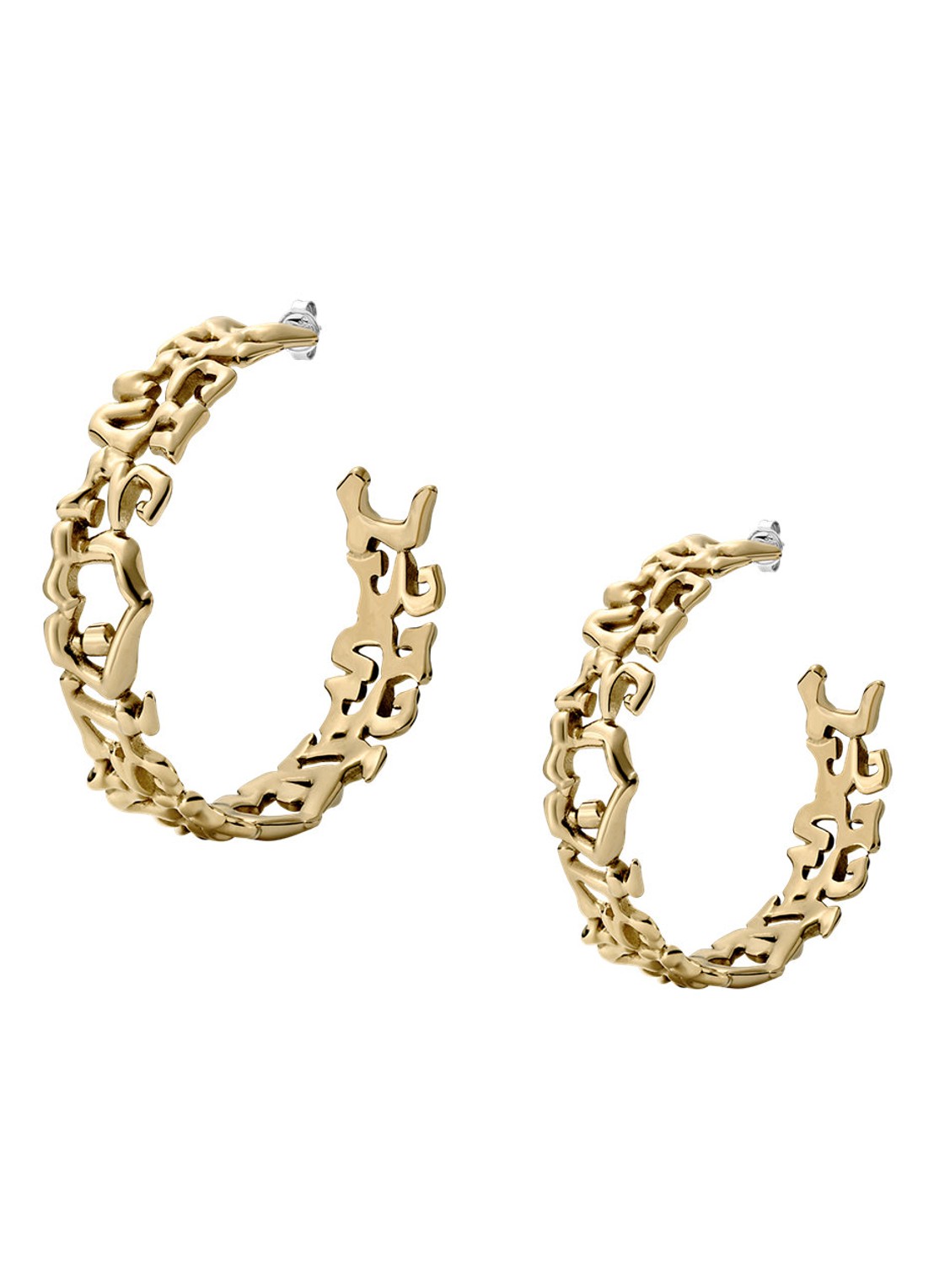 Diesel Runway oorringen DX1656710 - detail goud