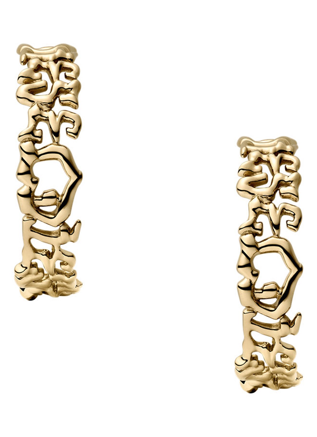 Diesel Runway oorringen DX1656710 - voorkant 6 goud