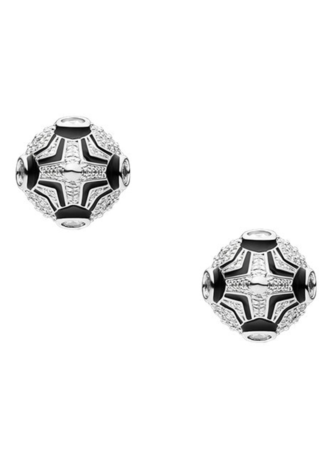 Diesel Runway oorstekers DX1657931 - voorkant zilver