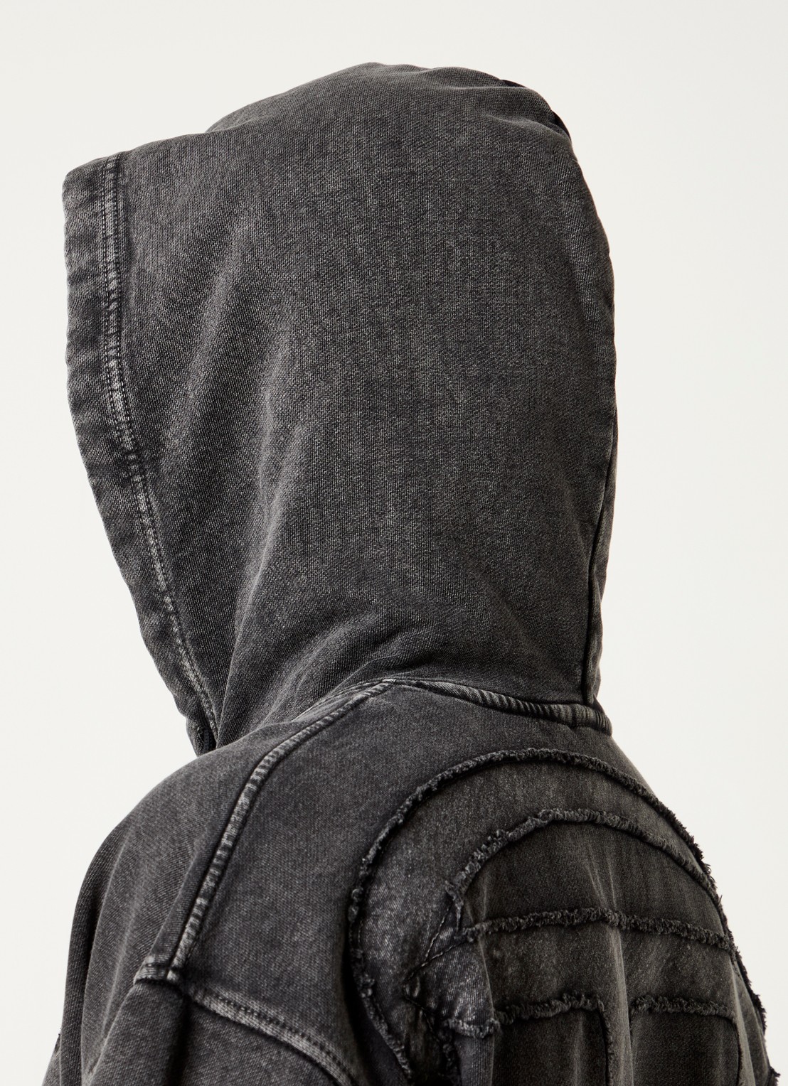 Diesel S-Boxt-Hood-Den hoodie met logo- en backprint - detail 5 antraciet