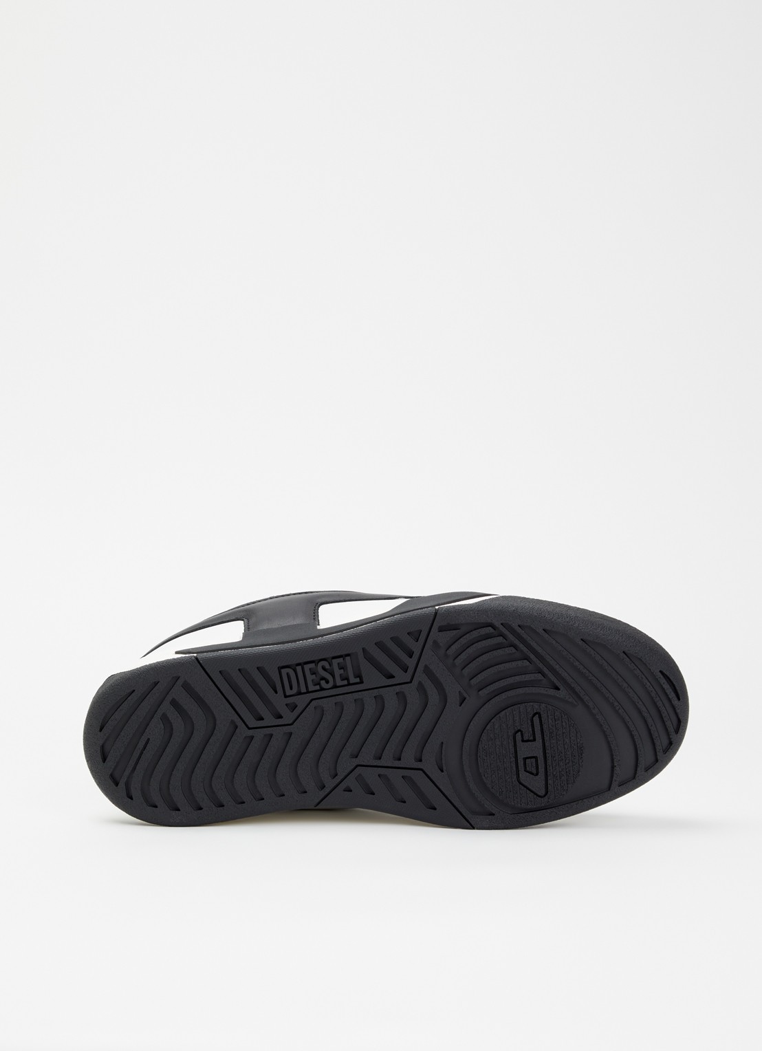 Diesel S-D-Ollie sneaker van leer met logo - detail 5 zwart