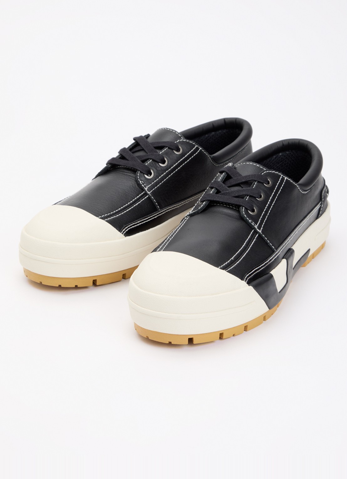 Diesel S-D-Verse sneaker van leer - detail 3 zwart