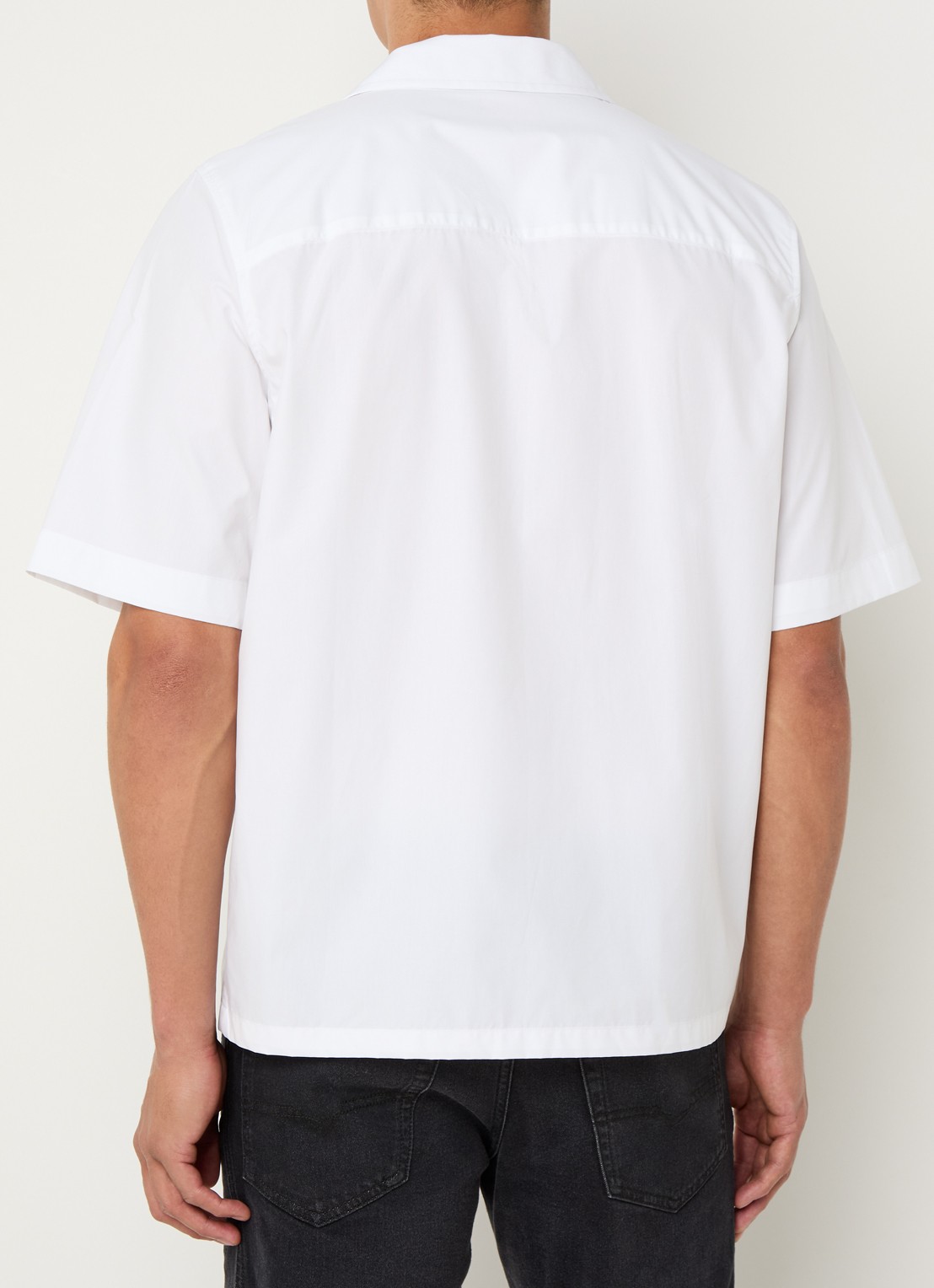 Diesel S-Mac-Pcal regular fit overhemd met logo - achterkant wit
