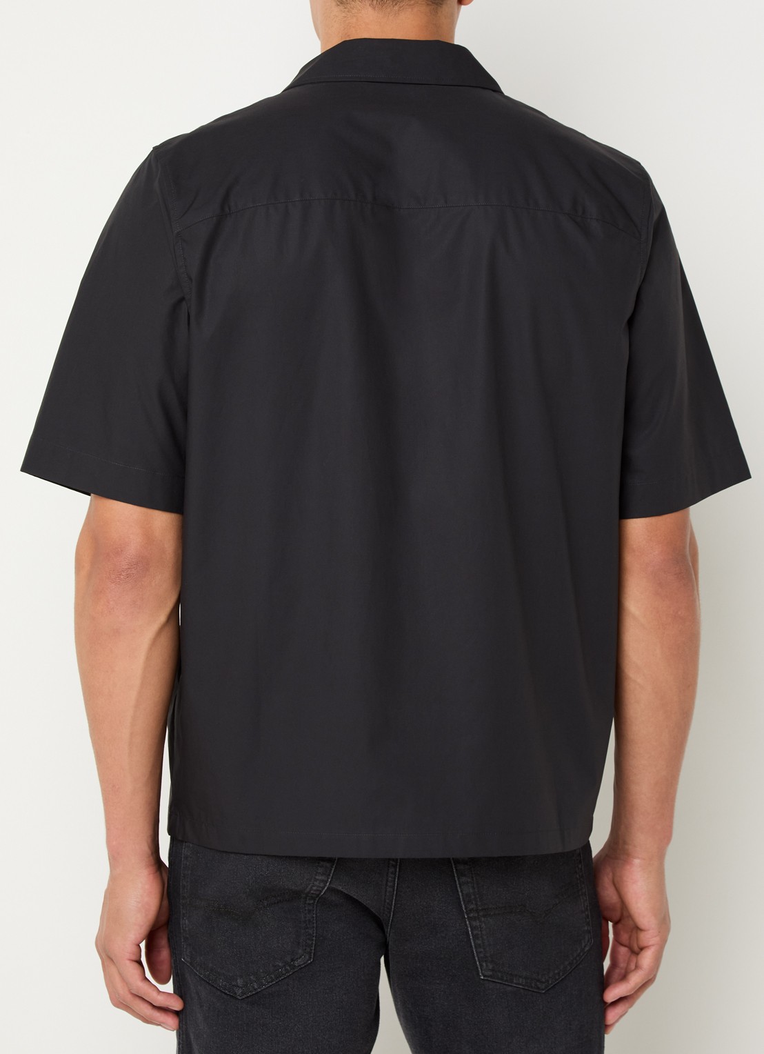 Diesel S-Mac-Pcal regular fit overhemd met logo - achterkant 3 zwart