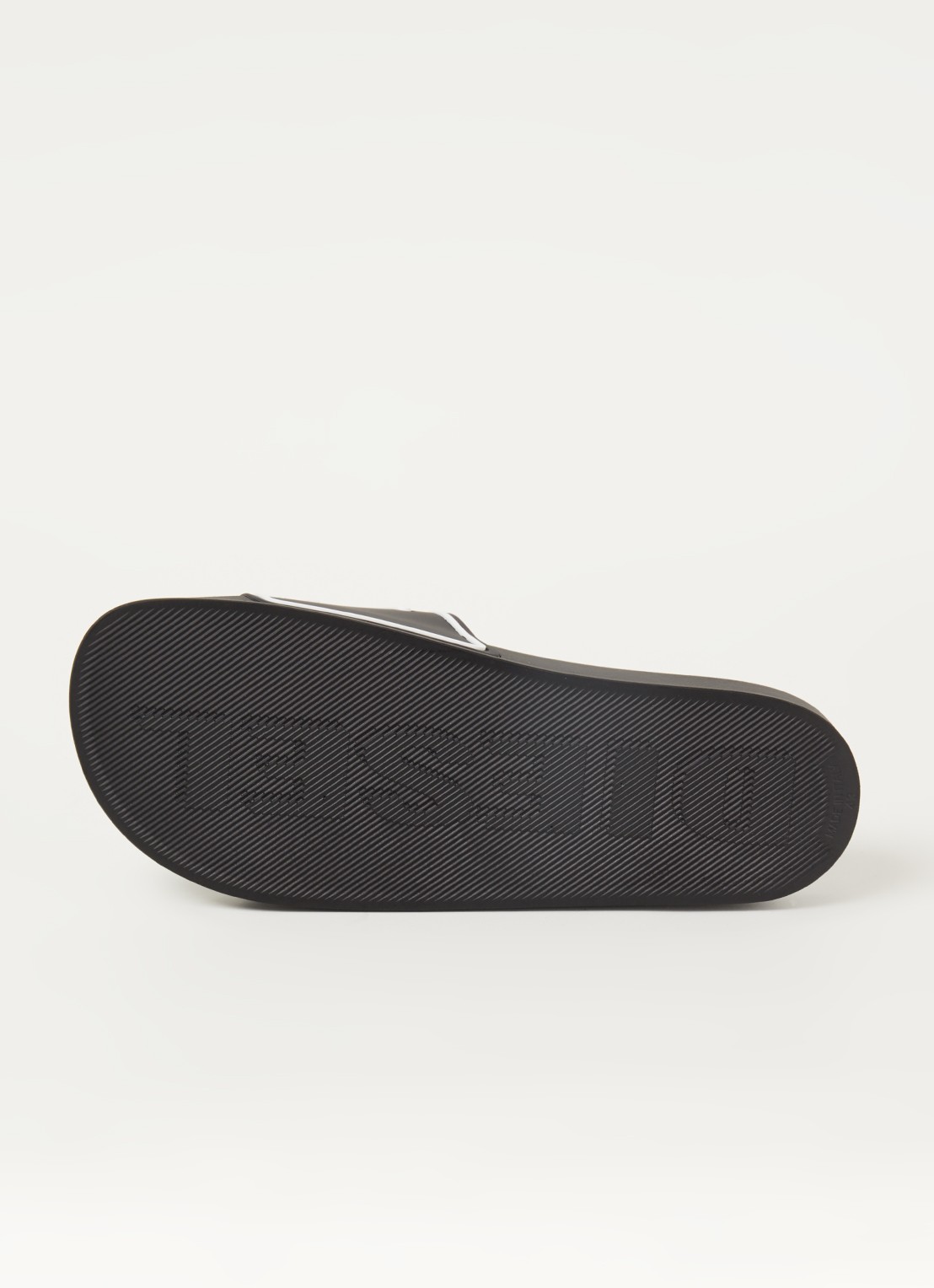 Diesel S-Mayemi slipper met logo - detail 2 zwart