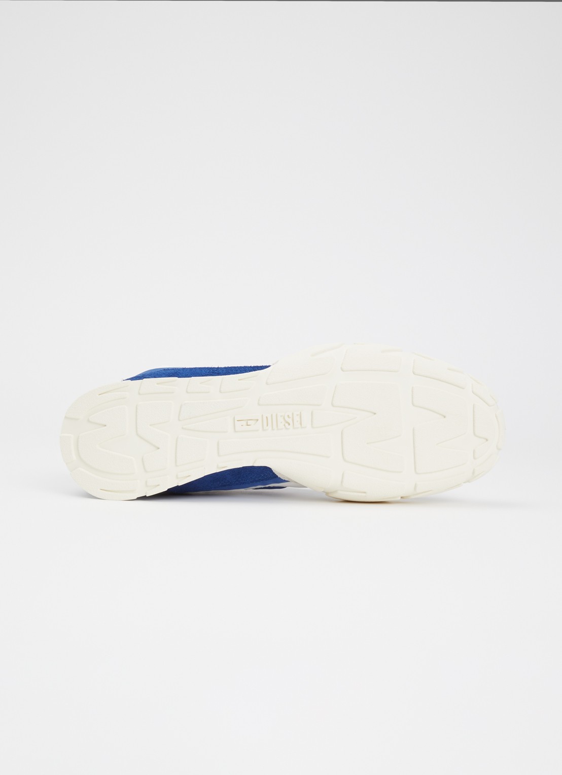 Diesel S-Pagodha Low sneaker van suède met leren details - detail 5 blauw