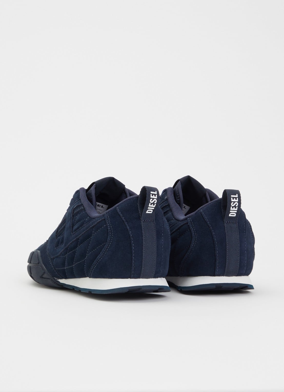 Diesel S-Pagodha sneaker van suède - achterkant 5 donkerblauw