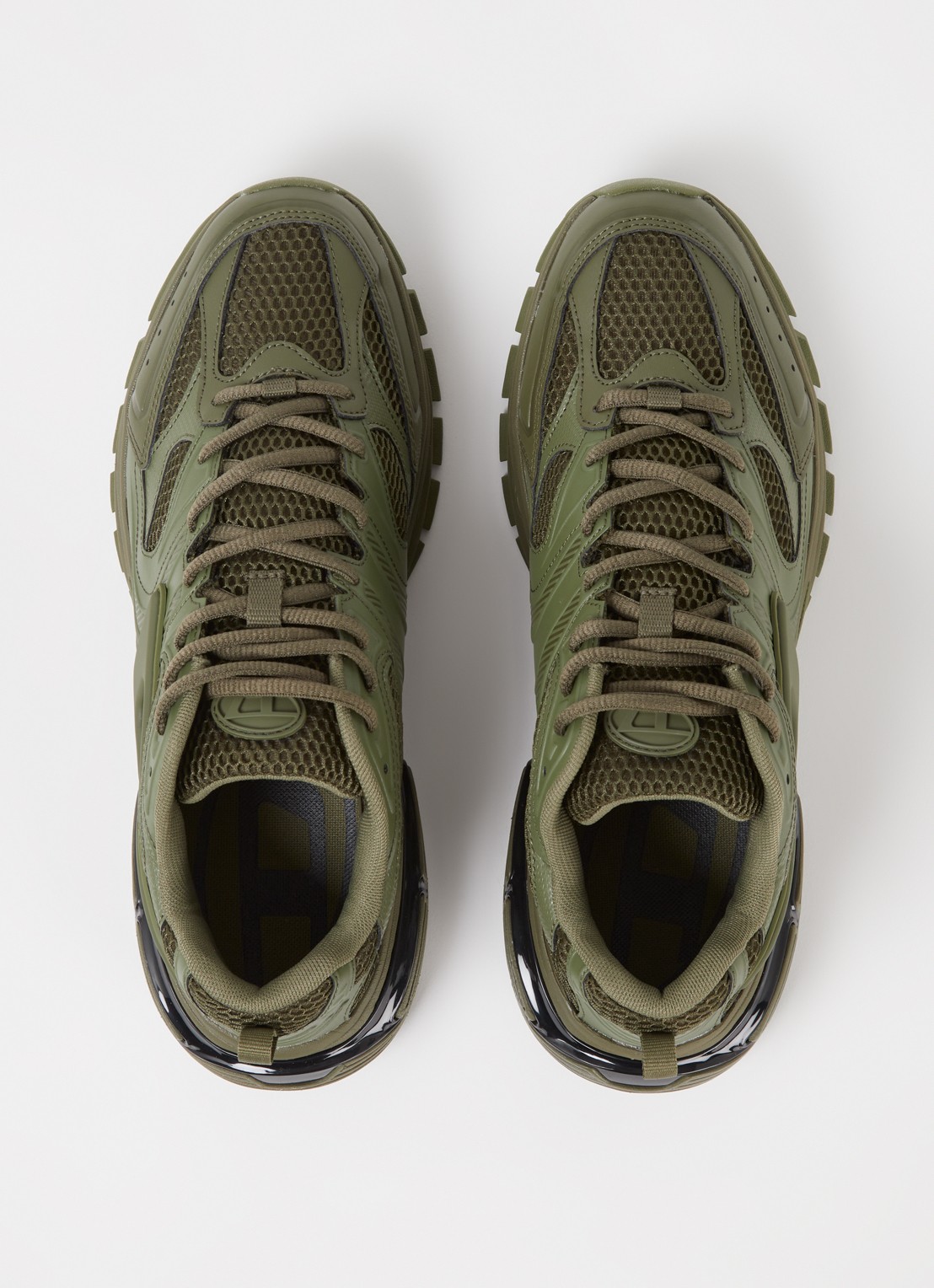Diesel S-Serendipity Pro-X1 sneaker met mesh details  - detail 3 bronsgroen