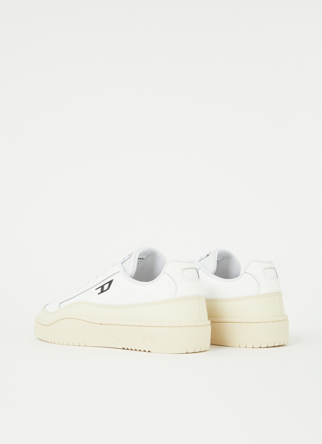 Diesel S-Tracker-D sneaker van leer - achterkant 4 wit
