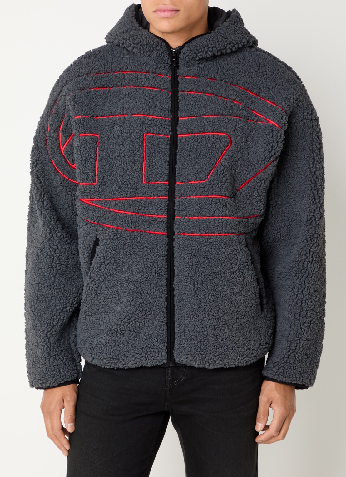 Diesel S-zat jack van teddy - detail donkergrijs