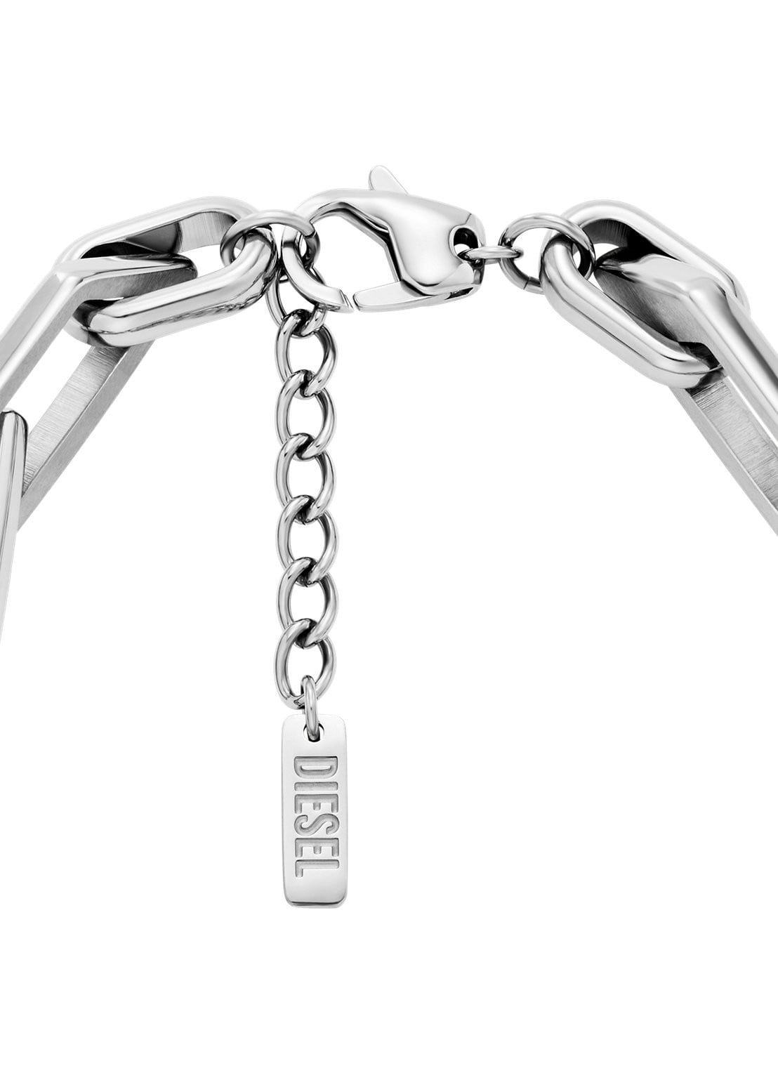 Diesel Schakelarmband DX1577040 - detail zilver