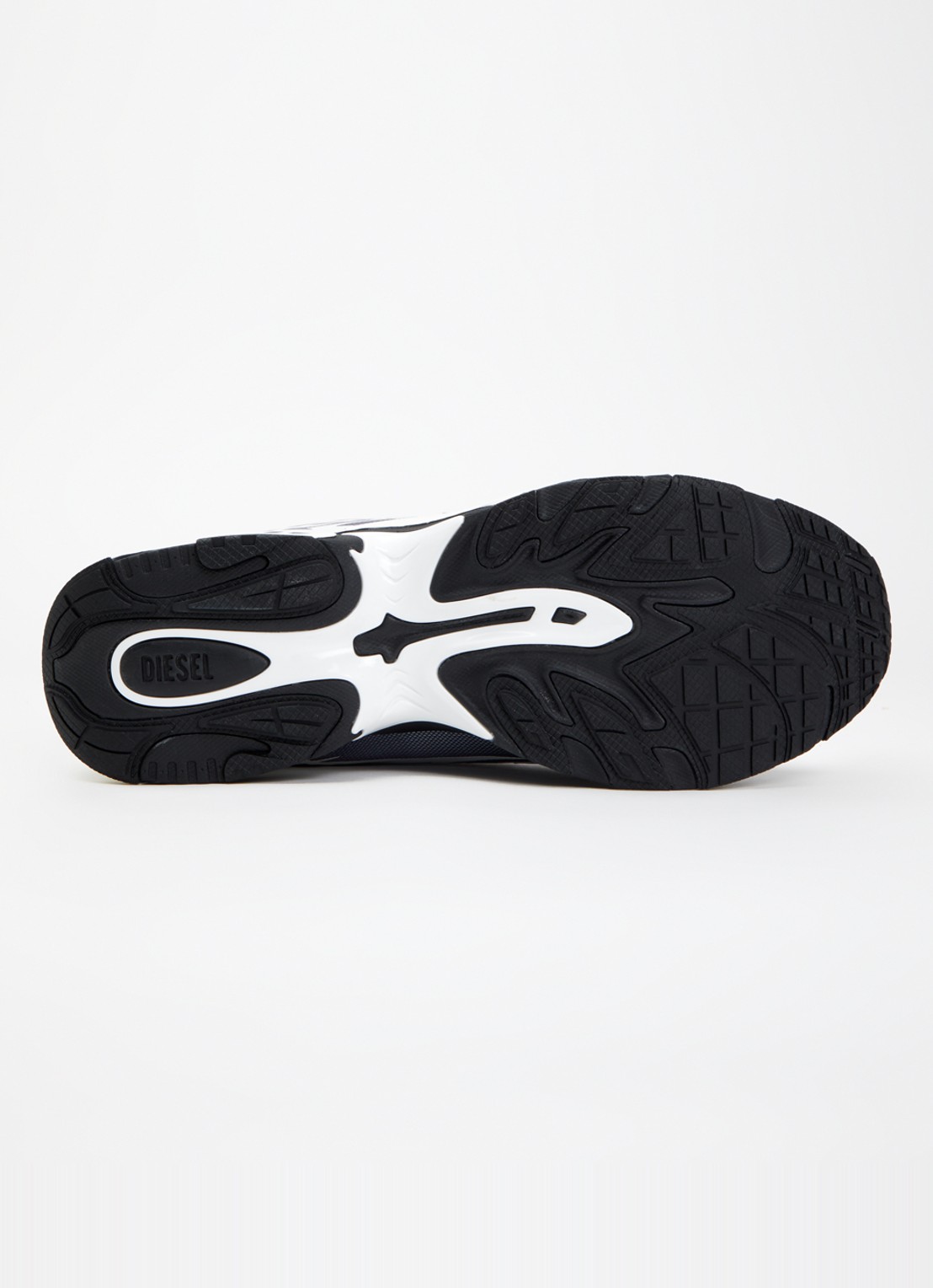 Diesel Sneaker van mesh met logo - detail 5 lichtgrijs