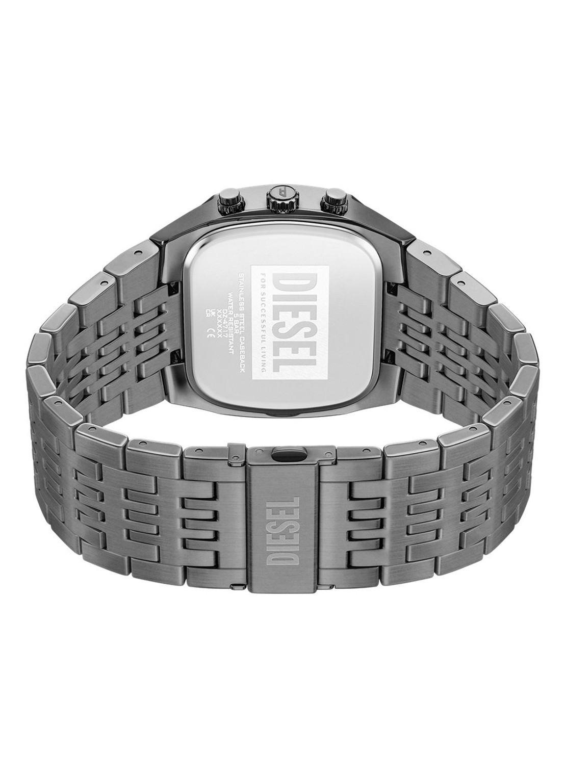 Diesel Spiked Cushion horloge DZ4717 - detail 5 donkergrijs