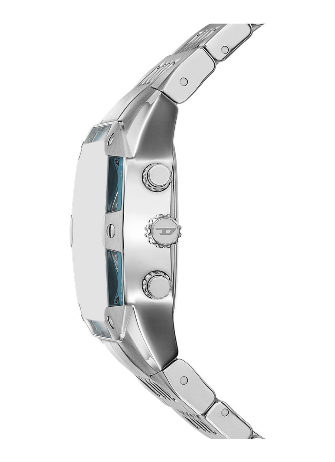 Diesel Spiked Cushion horloge DZ4725 - detail 2 zilver