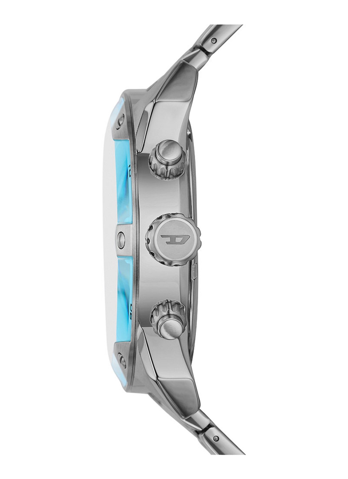Diesel Spiked horloge DZ4655 - detail 2 zilver