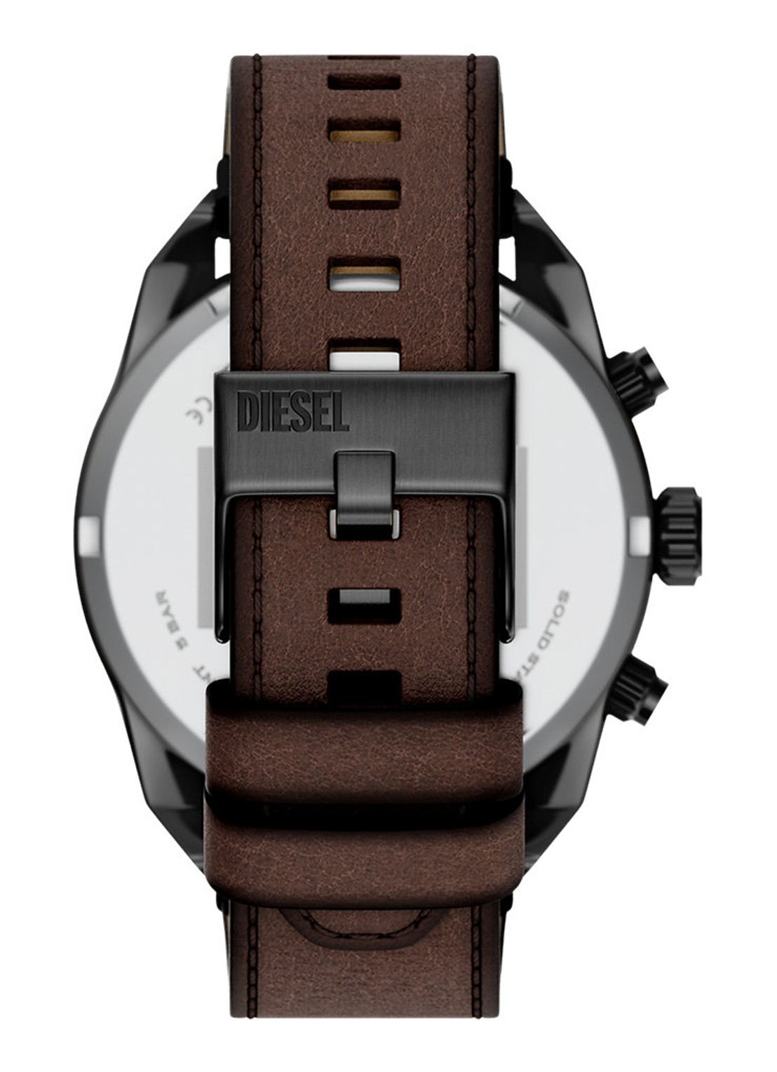 Diesel Spiked horloge DZ4735 - detail antraciet