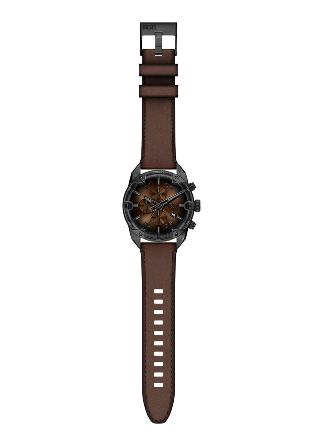 Diesel Spiked horloge DZ4735 - detail 4 antraciet