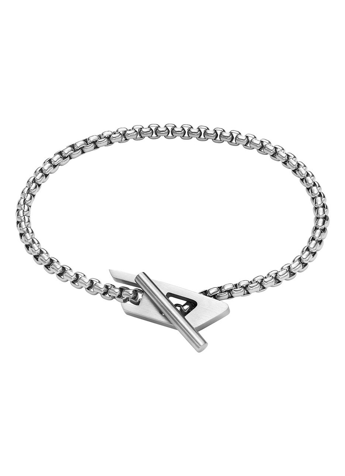 Diesel Steel schakelarmband DX1476040 - voorkant zilver