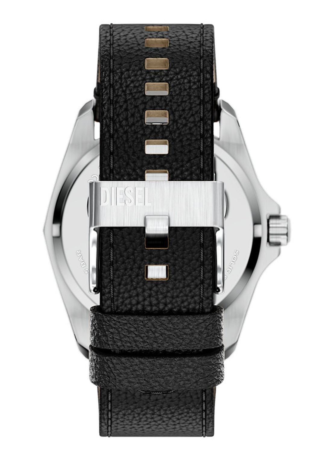 Diesel Stinger 3-Hand horloge DZ2248 - detail zilver