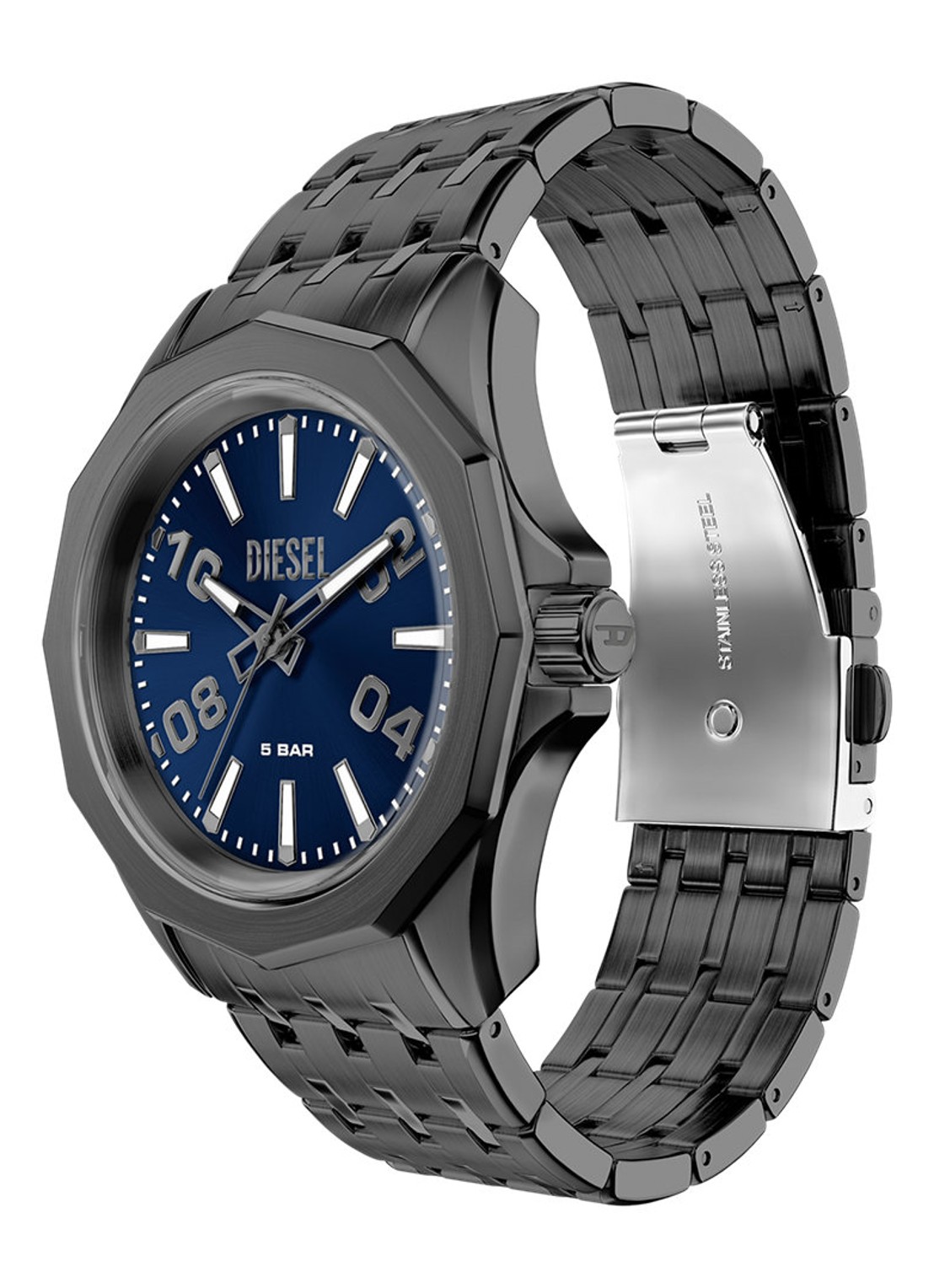 Diesel Stinger horloge DZ2236 - detail 5 antraciet