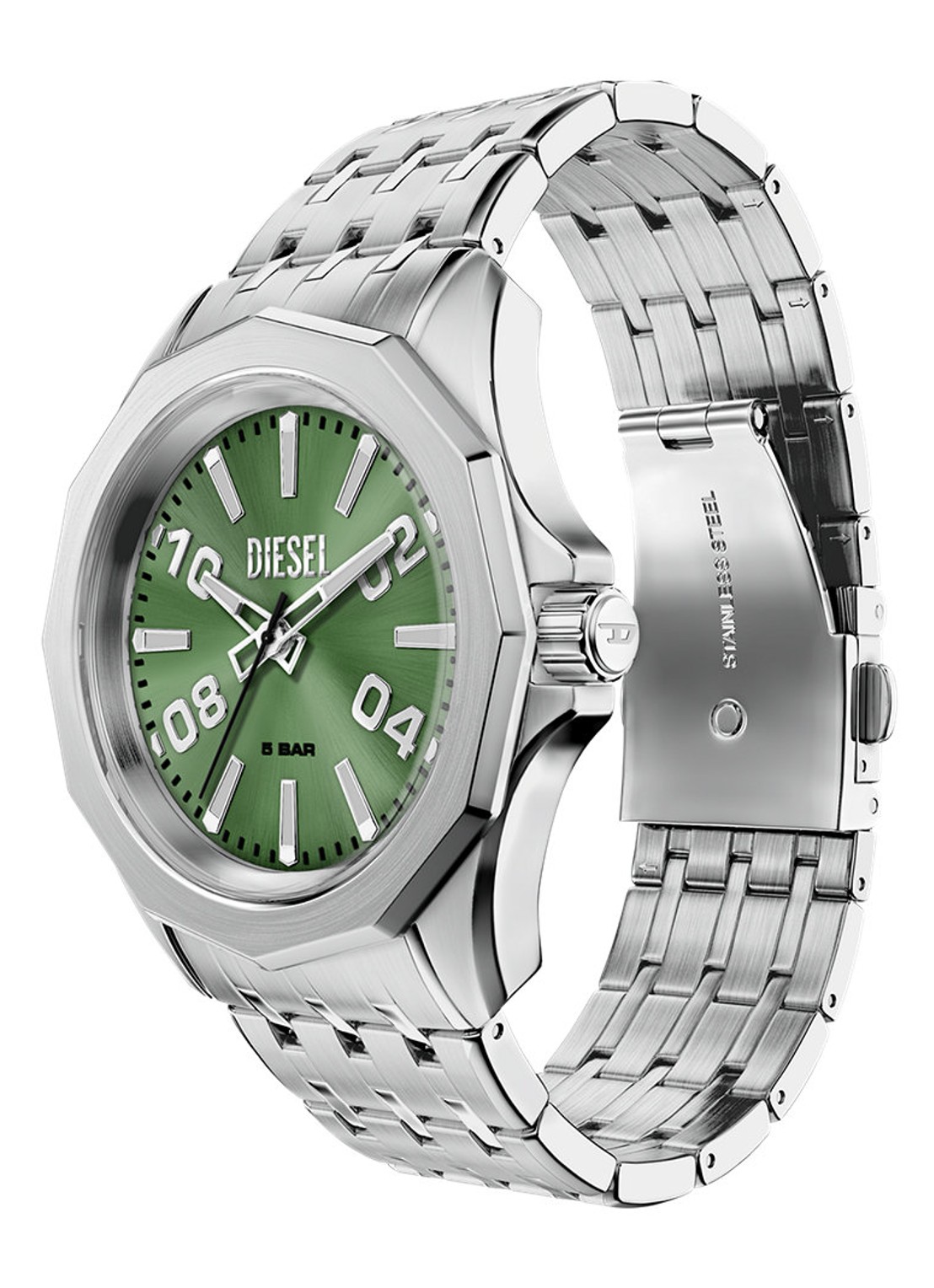 Diesel Stinger horloge DZ2237 - detail 4 zilver